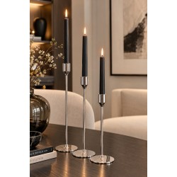 Light & Living kandelaar Serla  set-3 zilver